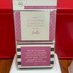 Becky Higgins Project Life Quote Cards - Pink and Black